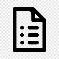 list of, list of items, list of data, list of files icon svg