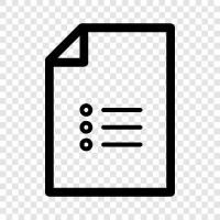 list of, list of items, list of things, list of things to icon svg