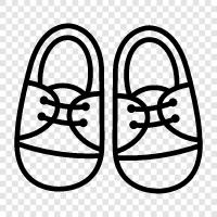 little feet, new born shoes, baby shoes, baby footwear icon svg