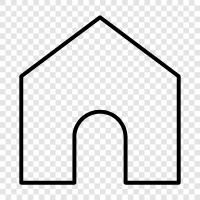 living, house, apartments, houses for rent icon svg