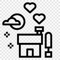 living, accommodation, house, property icon svg