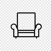 living room set, single sofa bed, single sleeper sofa, single sofa icon svg