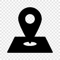 location, mapping, navigation, tracking icon svg