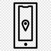 location, mapping, navigation, tracking icon svg