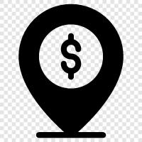 Location, Location Restaurants -Bars - icon svg