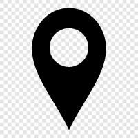 location, location is everything. icon svg