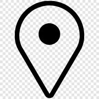 location, location. Airports, transportation, driving icon svg