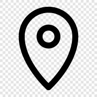 Location, Location topography, coordinates, latitude icon svg