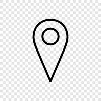 location, location. Businesses, offices, real estate icon svg