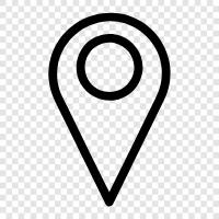 Location, Location. Industrial, commercial, residential icon svg