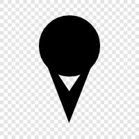 locations, place, space, three icon svg