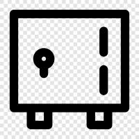 lock box, security box, safe box icon svg