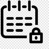 Lock Calendar 2017, Lock Calendar App, Lock Calendar for iPhone, Lock Calendar icon svg