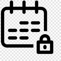 Lock Calendar App, Lock Calendar App Download, Lock Calendar For IOS, Lock Calendar icon svg