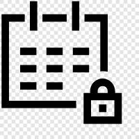 Lock Calendar App, Lock Calendar Android, Lock Calendar iOS, Lock Calendar Online symbol