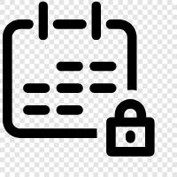 Lock Calendar Online, Lock Calendar App, Lock Calendar For iPhone, Lock Calendar icon svg