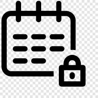 Lock Kalender online, Lock Kalender für iPhone, Lock Kalender für Android, Lock symbol