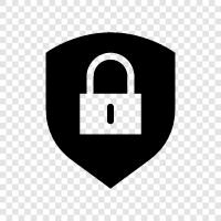 Lock, Security, Protection, Shield Padlock icon svg