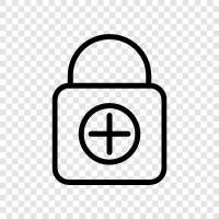 Lock, Security, Door, Lockbox icon svg