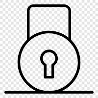 Lock, Door, Security, Key icon svg