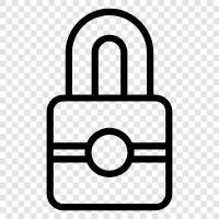 lock, locket, key, security icon svg