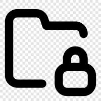 lock file, file lock, secure folder, secure file icon svg