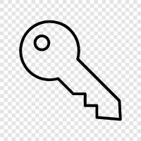 lock, Key icon svg