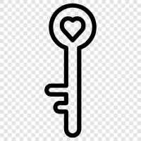 lock Key, safety Key, keep Key, Key icon svg