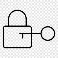 lock, security, key, brass icon svg