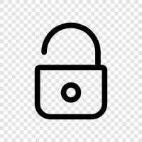 lock, security, lockbox, key icon svg