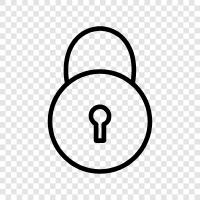 lock, security, door, key icon svg