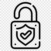 lock, locker, security, bolts icon svg