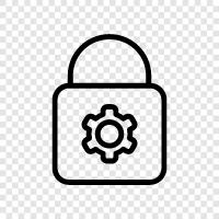 lock settings, lock settings for laptop, lock, lock configuration icon svg