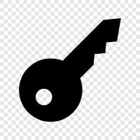 lock, Key icon svg