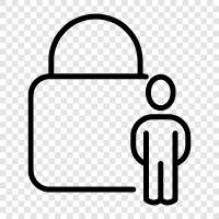 Locked Account, Locked File, Locked Folder, Password Значок svg
