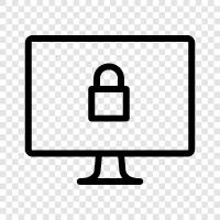 Locked Computer, Locked Up, Locked Computer Screen, Locked Keyboard icon svg