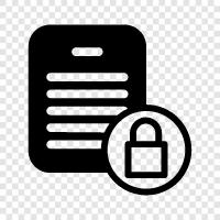 Locked Document, Locked File, Document Locked icon svg