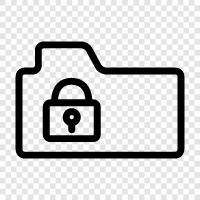 Locked Drive, Password, Security, Locked Folder icon svg