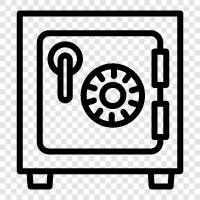 locker, security, safe, key icon svg