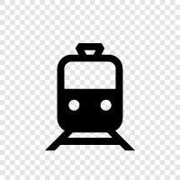 locomotive, railroad, railway, trolley icon svg