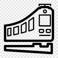 locomotive, railway, railway station, railway car icon svg