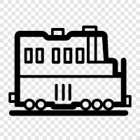 locomotive, rails, railway, train station icon svg