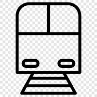 locomotive, railway, railway station, railway line icon svg