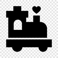 locomotive, railroad, railway, train station icon svg