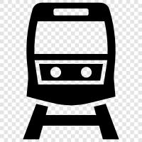 locomotive, rail, railroad, train station icon svg