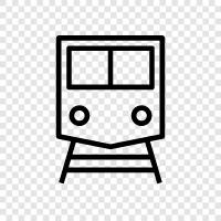 locomotive, railway, railway station, railway carriage icon svg