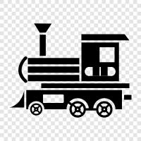 locomotive, railroad, steam engine, locomotive engineer icon svg