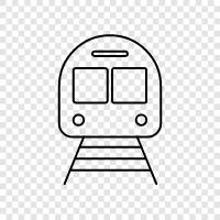 locomotive, railway, railroad, train station icon svg