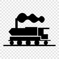 locomotive, train station, railway, railway station icon svg