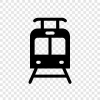 locomotive, railway, railway carriage, railway station icon svg